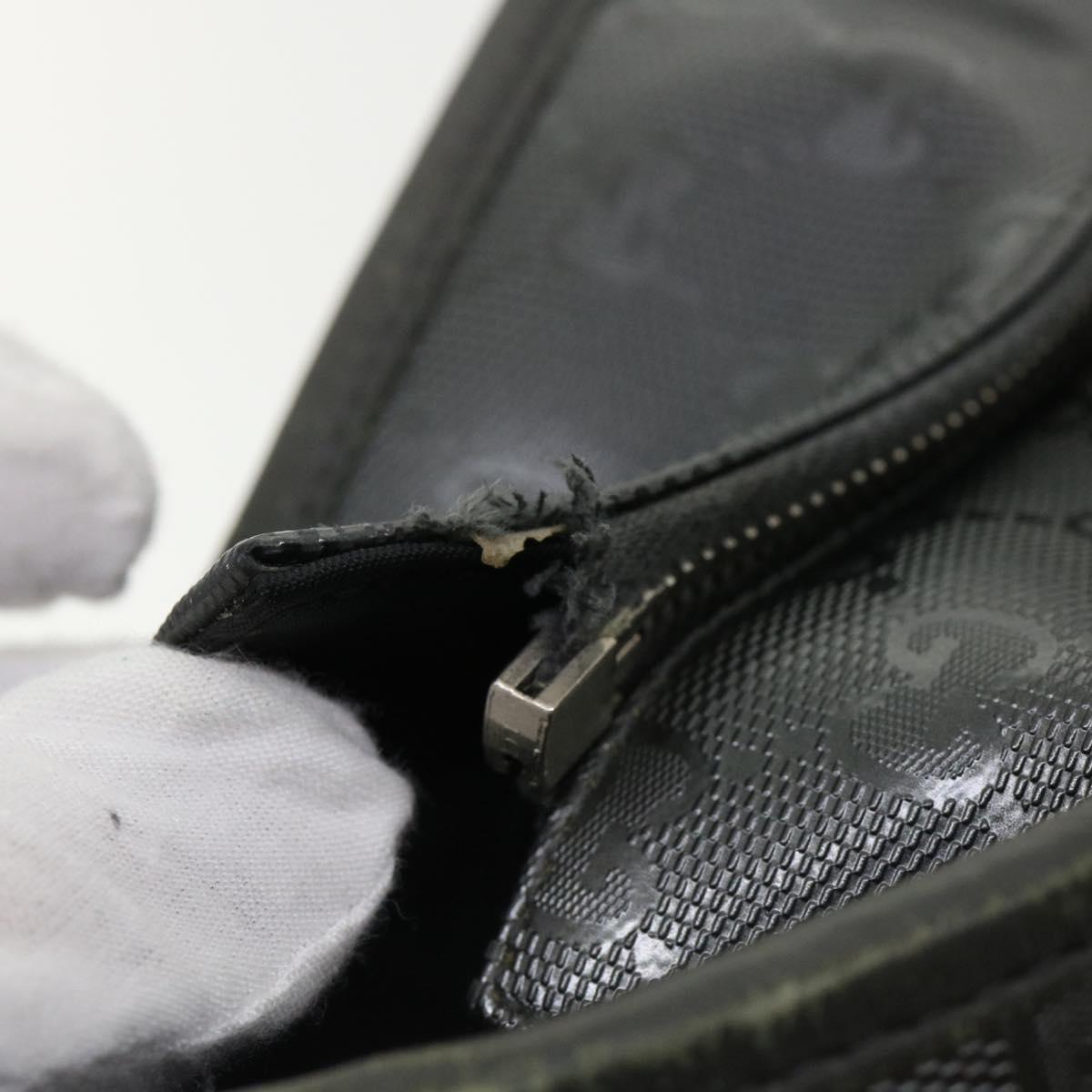GUCCI GG Canvas Tote Bag Gray 211137492174 fm1642