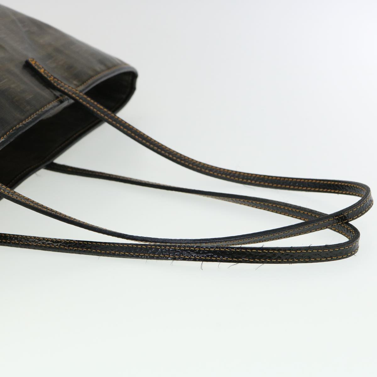 FENDI Zucca Canvas Tote Bag Enamel Brown Yellow fm1818
