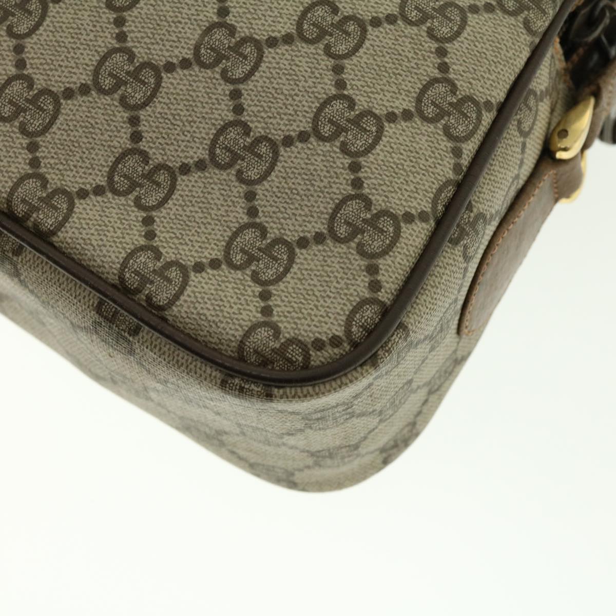 GUCCI GG Canvas Web Sherry Line Shoulder Bag Beige Red Green fm2200