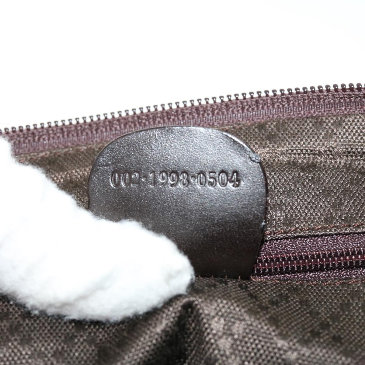 GUCCI Shoulder Bag Canvas Brown fm2205