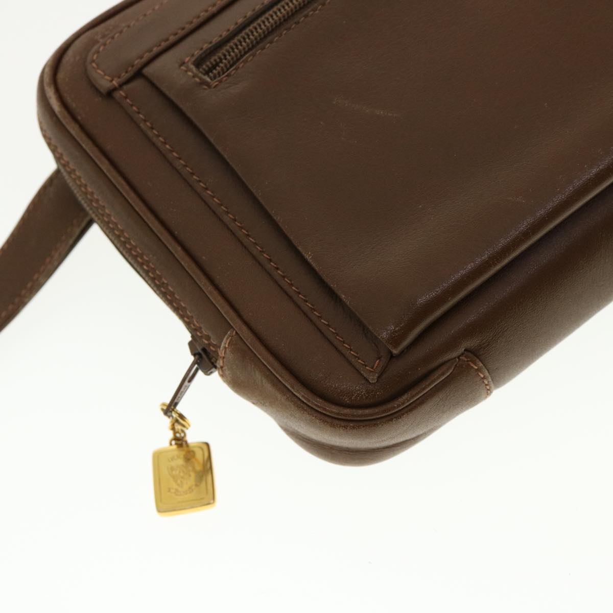 GUCCI Clutch Bag Leather Brown 006.23.0014 fm2288