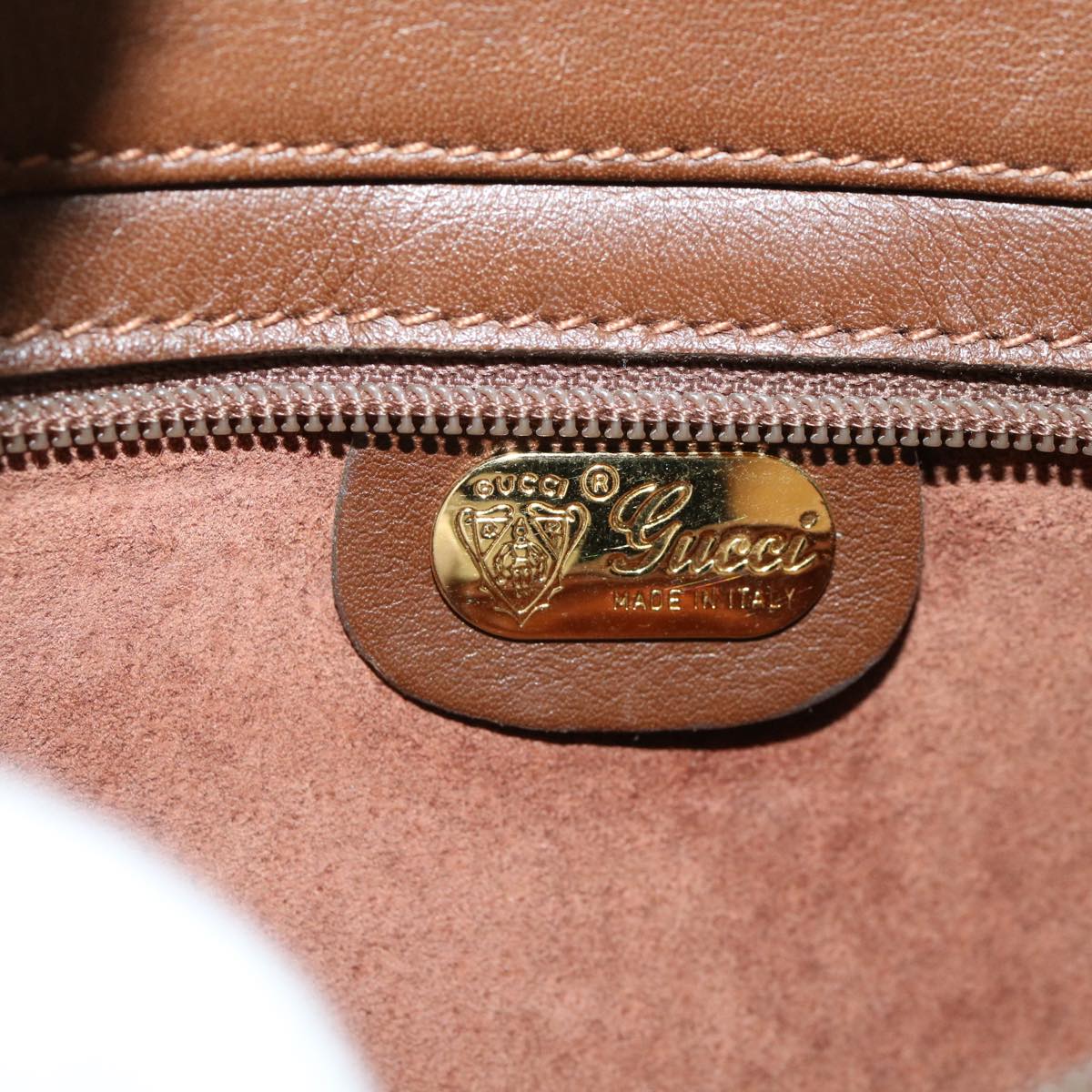 GUCCI Clutch Bag Leather Brown 006.23.0014 fm2288