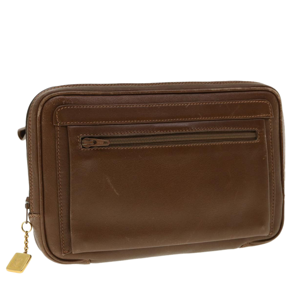 GUCCI Clutch Bag Leather Brown 006.23.0014 fm2288