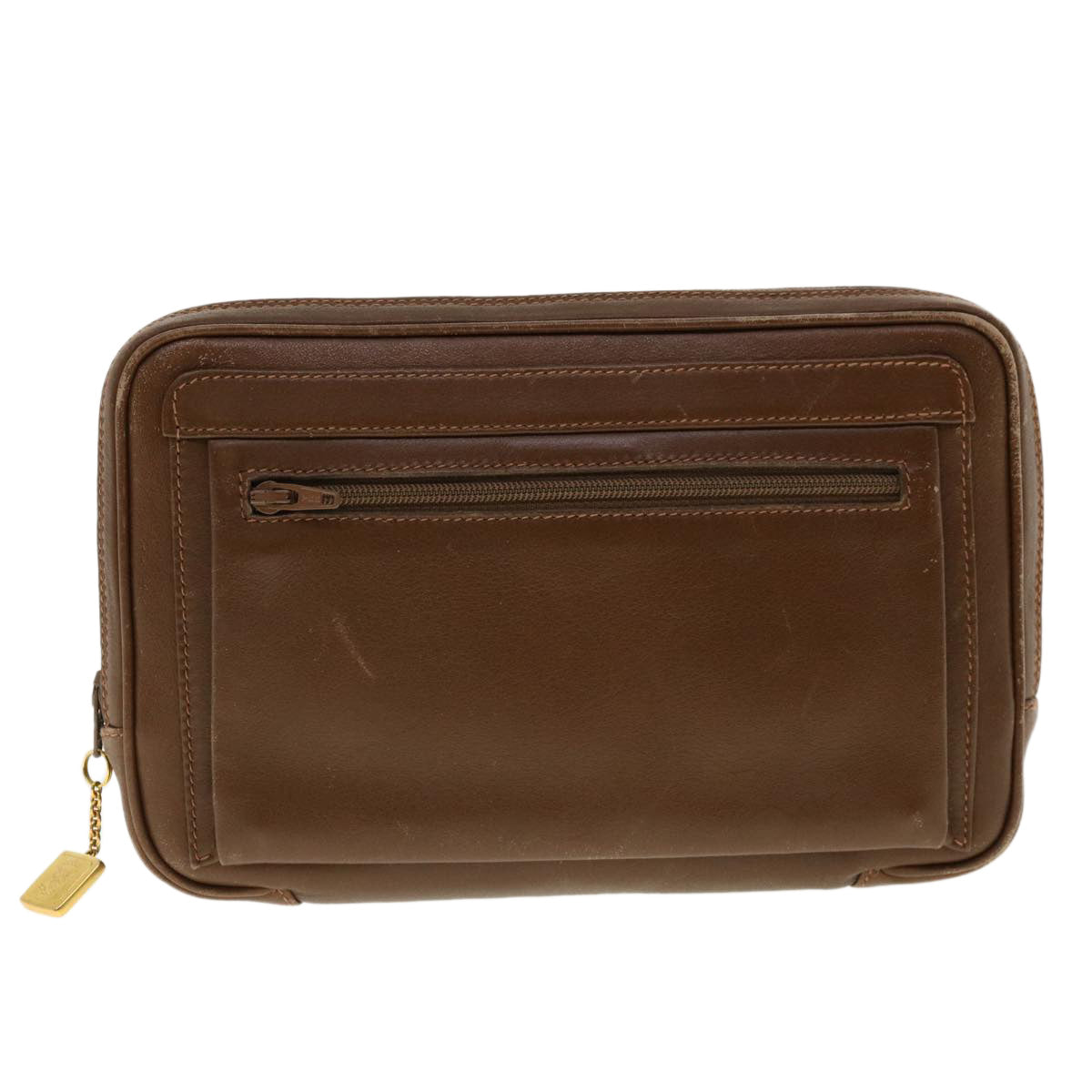 GUCCI Clutch Bag Leather Brown 006.23.0014 fm2288