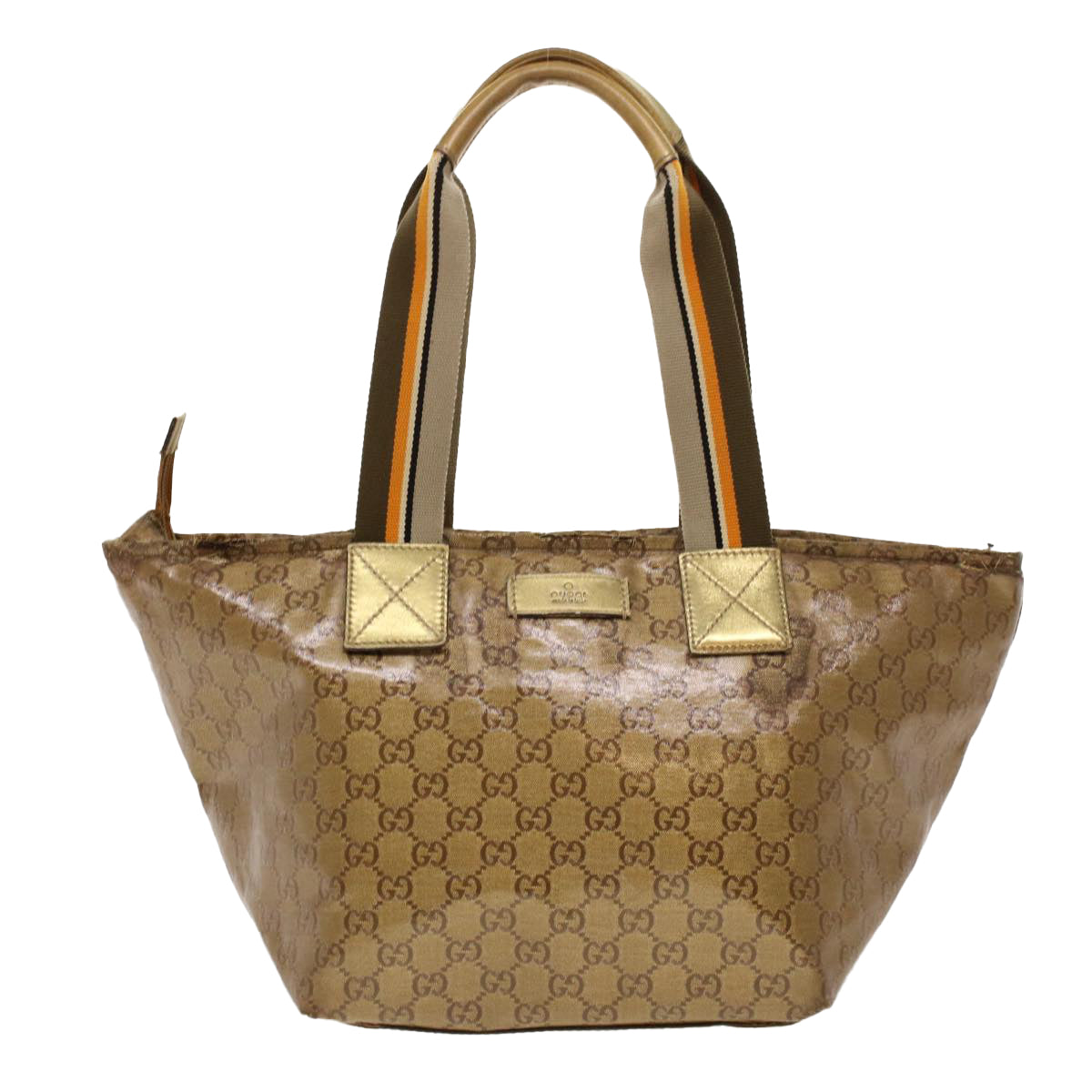 GUCCI GG Crystal Tote Bag Gold 131230 fm2314