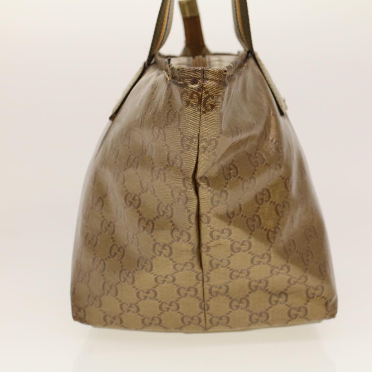 GUCCI GG Crystal Tote Bag Gold 131230 fm2314