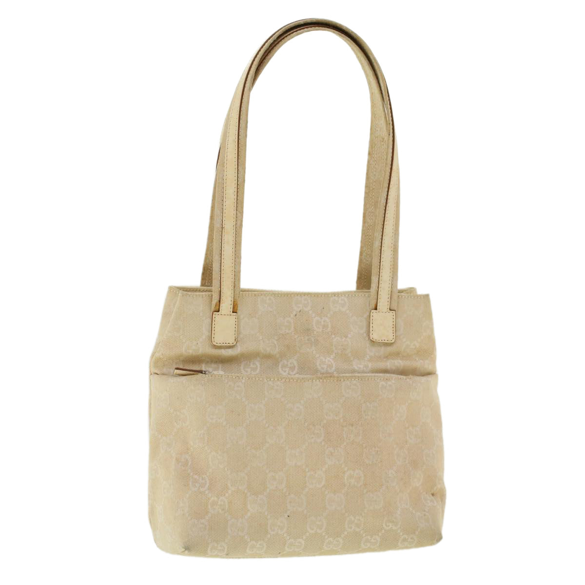 GUCCI GG Canvas Shoulder Bag Beige 002 1075 002053 fm2315