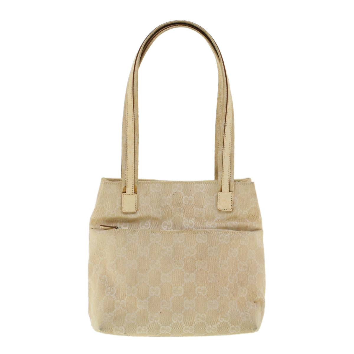 GUCCI GG Canvas Shoulder Bag Beige 002 1075 002053 fm2315