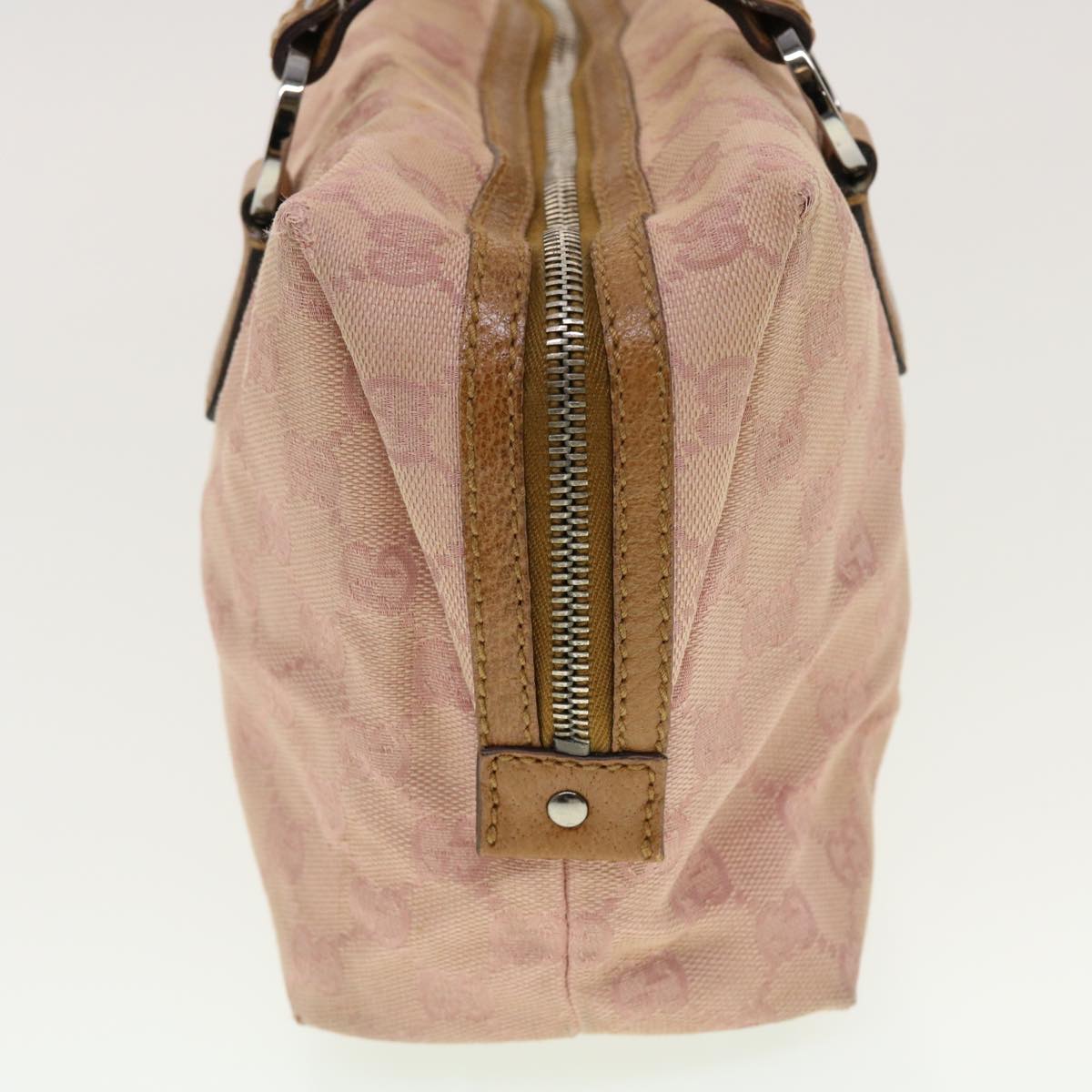GUCCI GG Canvas Hand Bag Pink 113009 fm2349