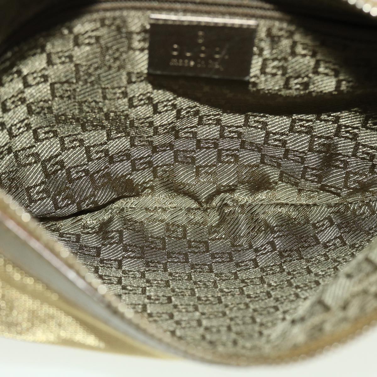 GUCCI Sherry Line Shoulder Bag Canvas Bronze Beige Brown 001 4186 fm2350