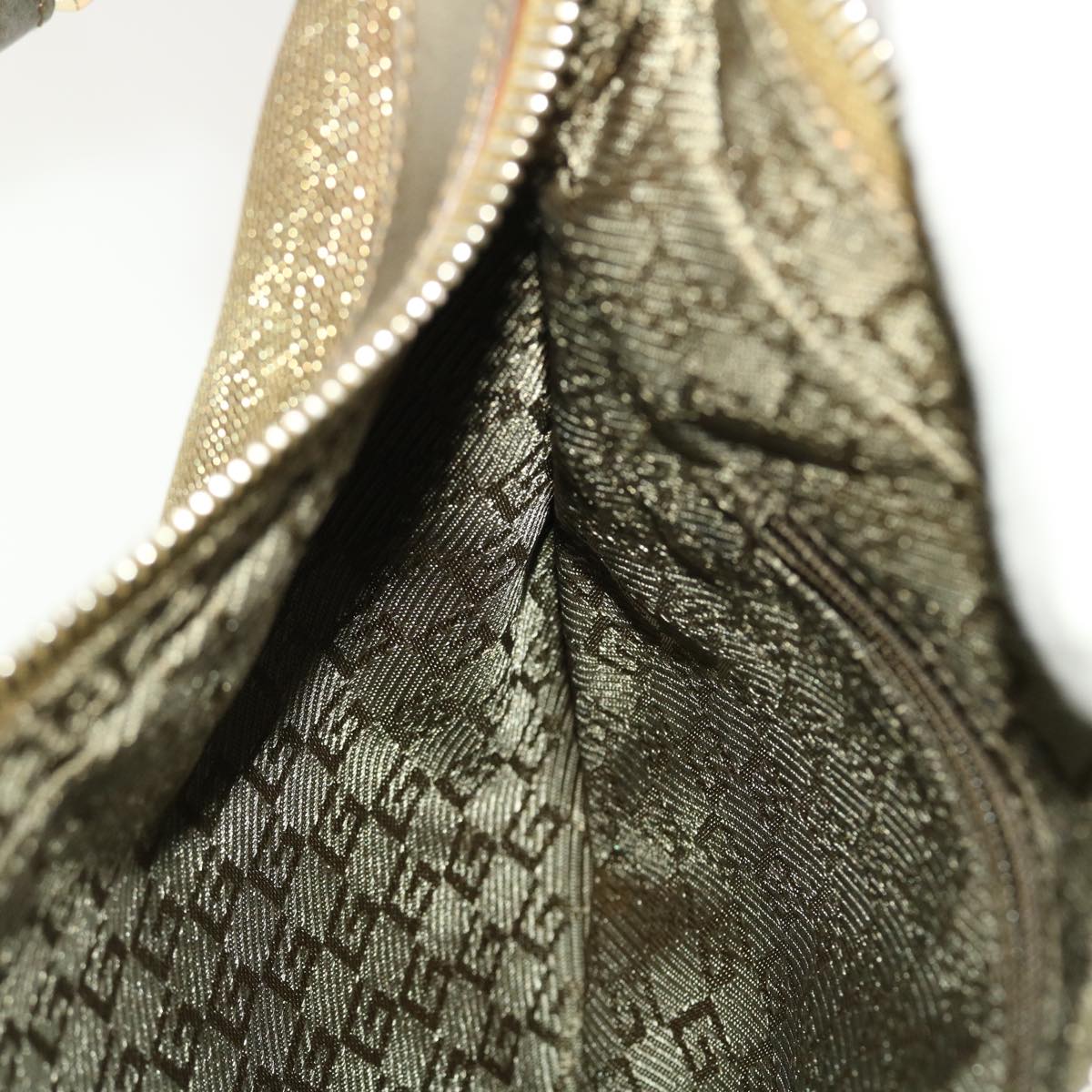 GUCCI Sherry Line Shoulder Bag Canvas Bronze Beige Brown 001 4186 fm2350