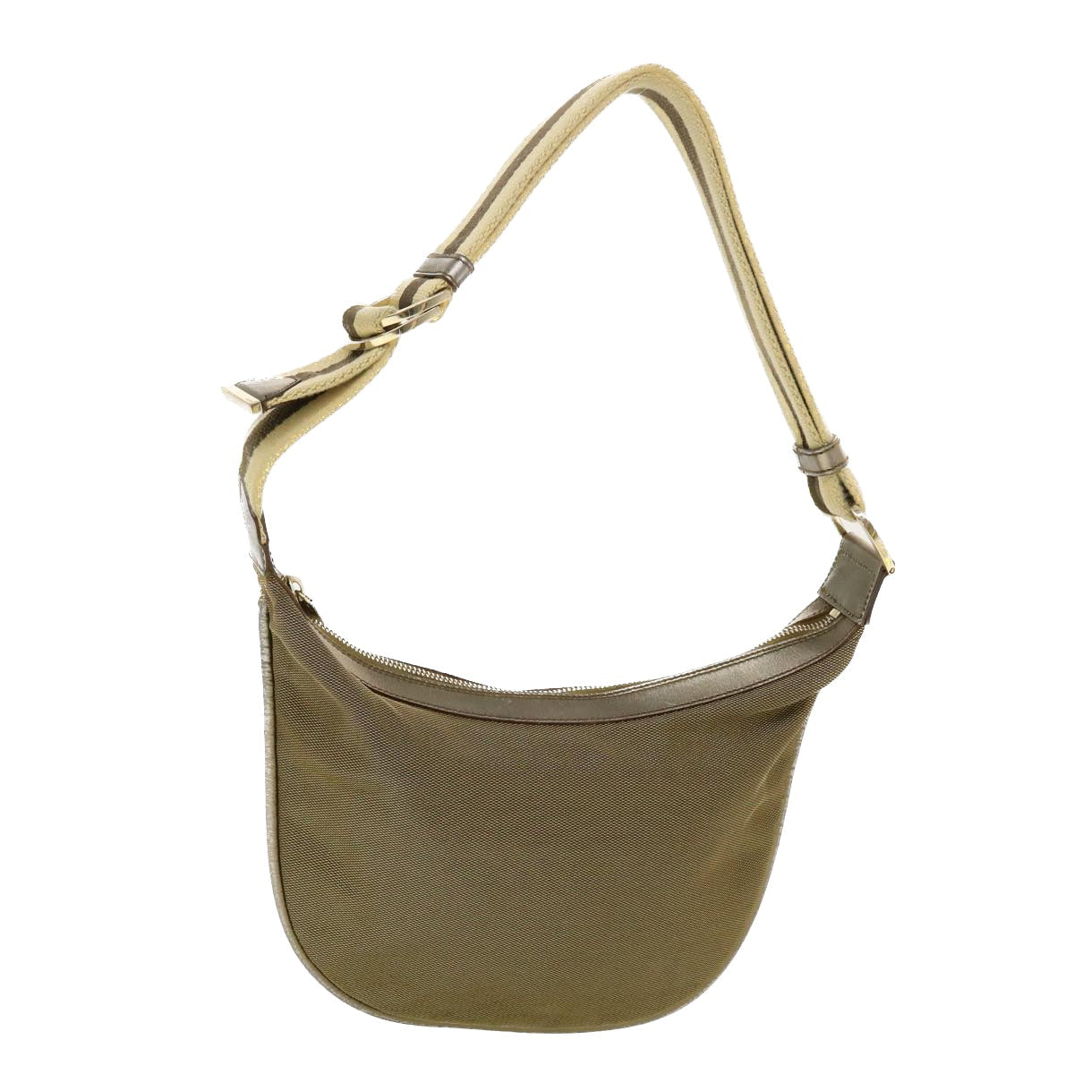 GUCCI Sherry Line Shoulder Bag Canvas Bronze Beige Brown 001 4186 fm2350