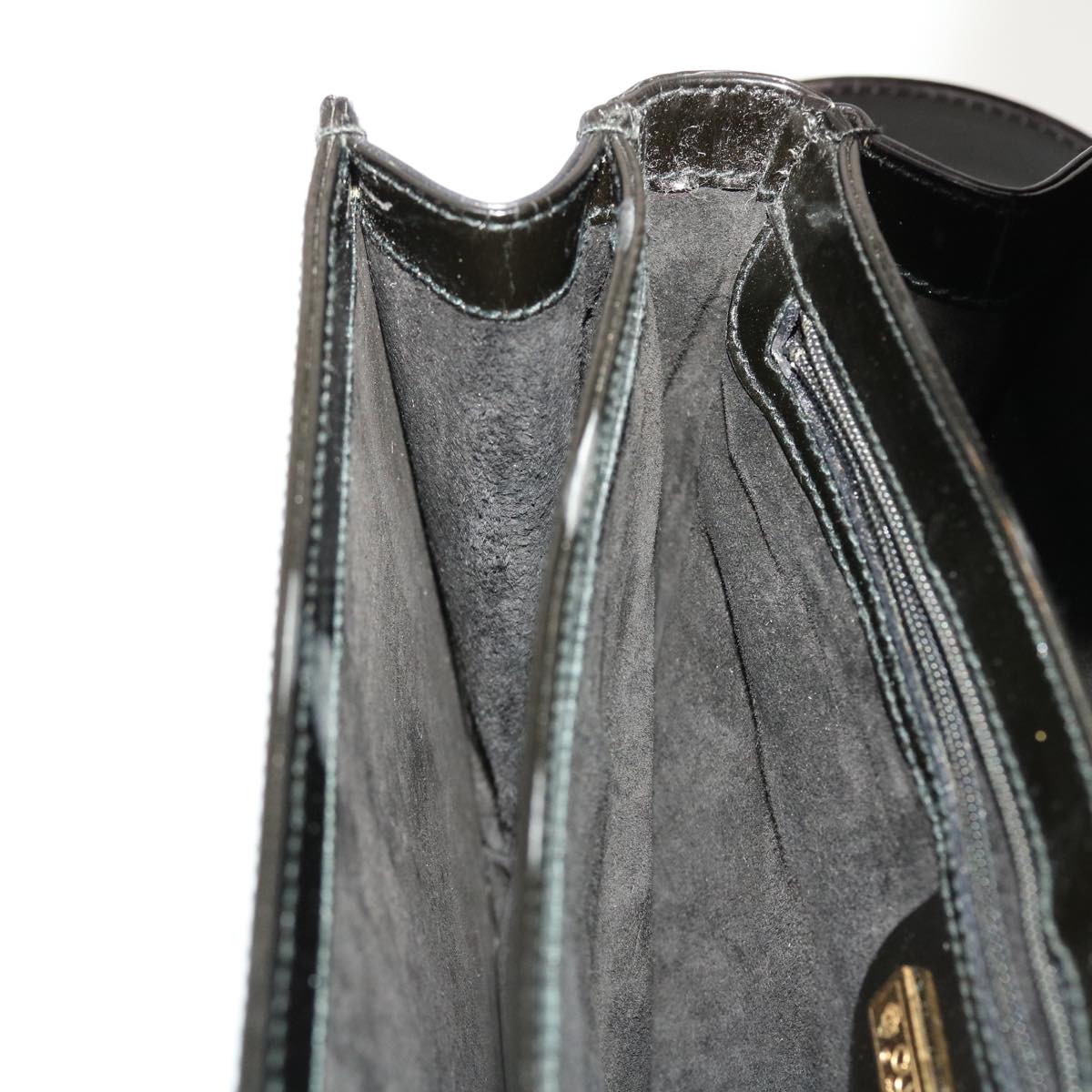 GUCCI Shoulder Bag Patent leather Black fm2405