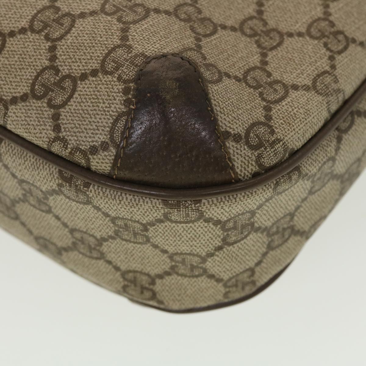 GUCCI GG Canvas Shoulder Bag PVC Leather Beige 32•02•022 fm2426