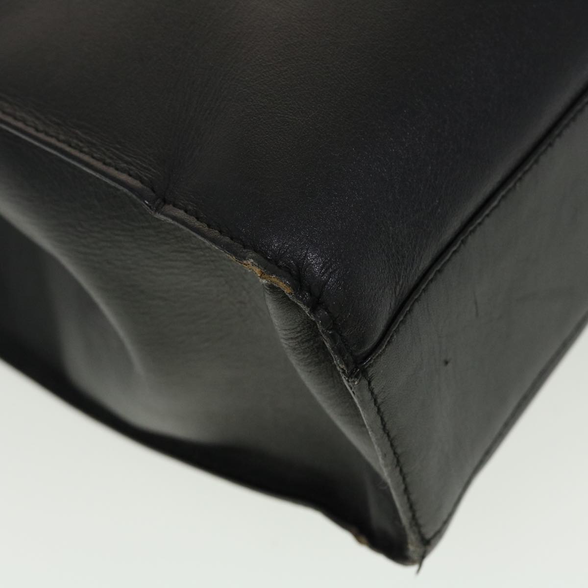 GUCCI Hand Bag Leather Black fm2430