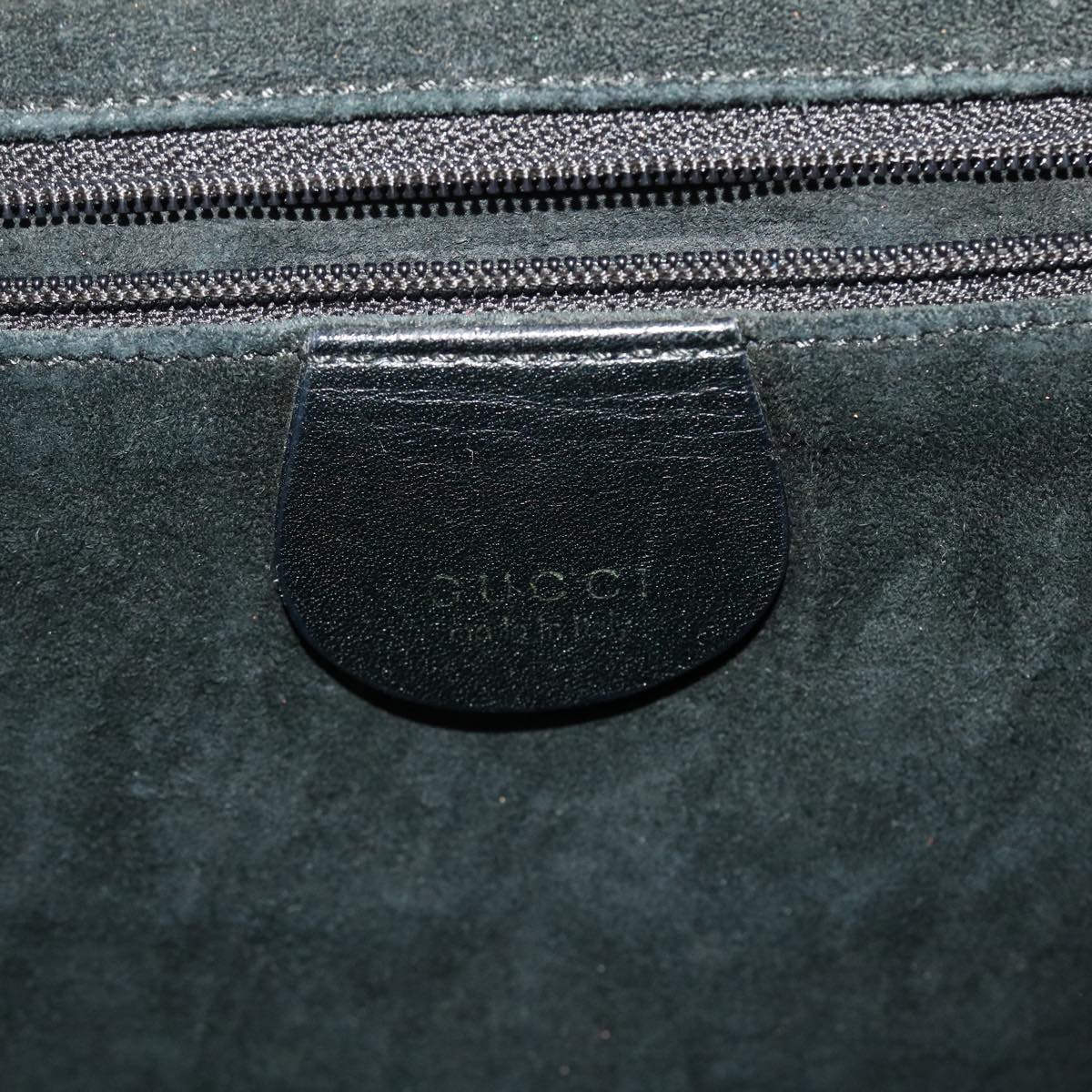 GUCCI Hand Bag Leather Black fm2430