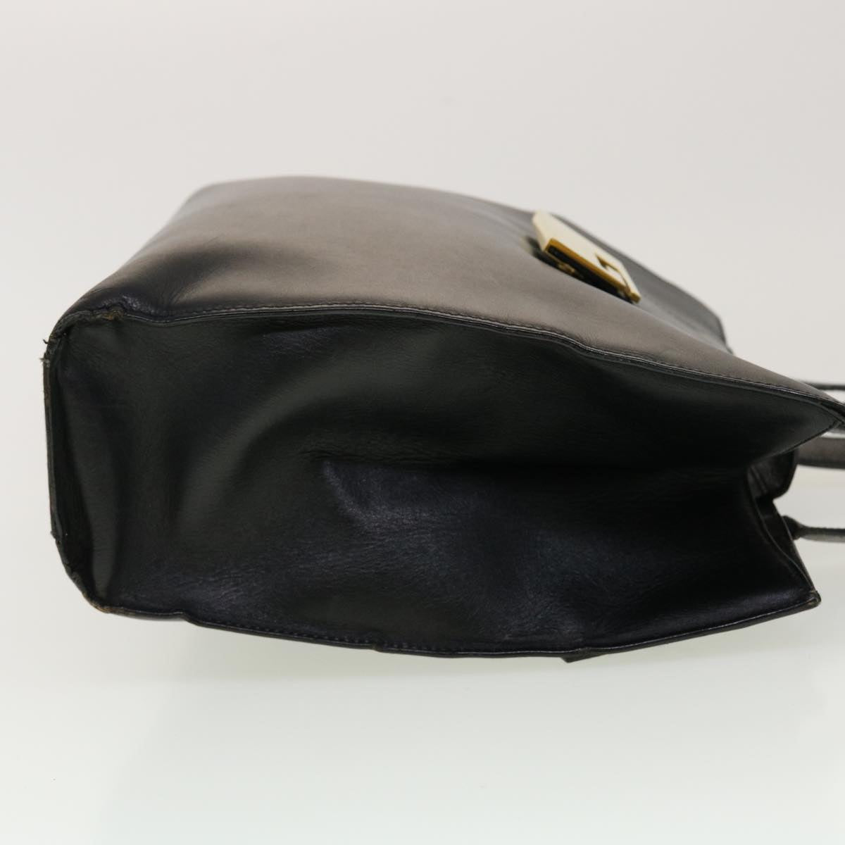 GUCCI Hand Bag Leather Black fm2430