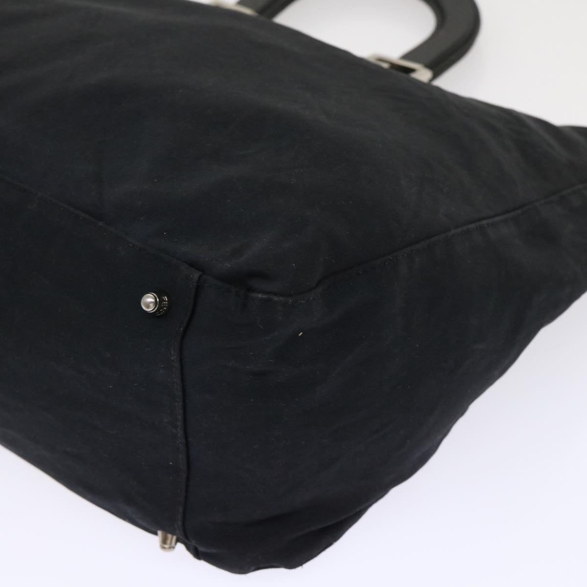 FENDI Shoulder Bag Nylon Black fm2468