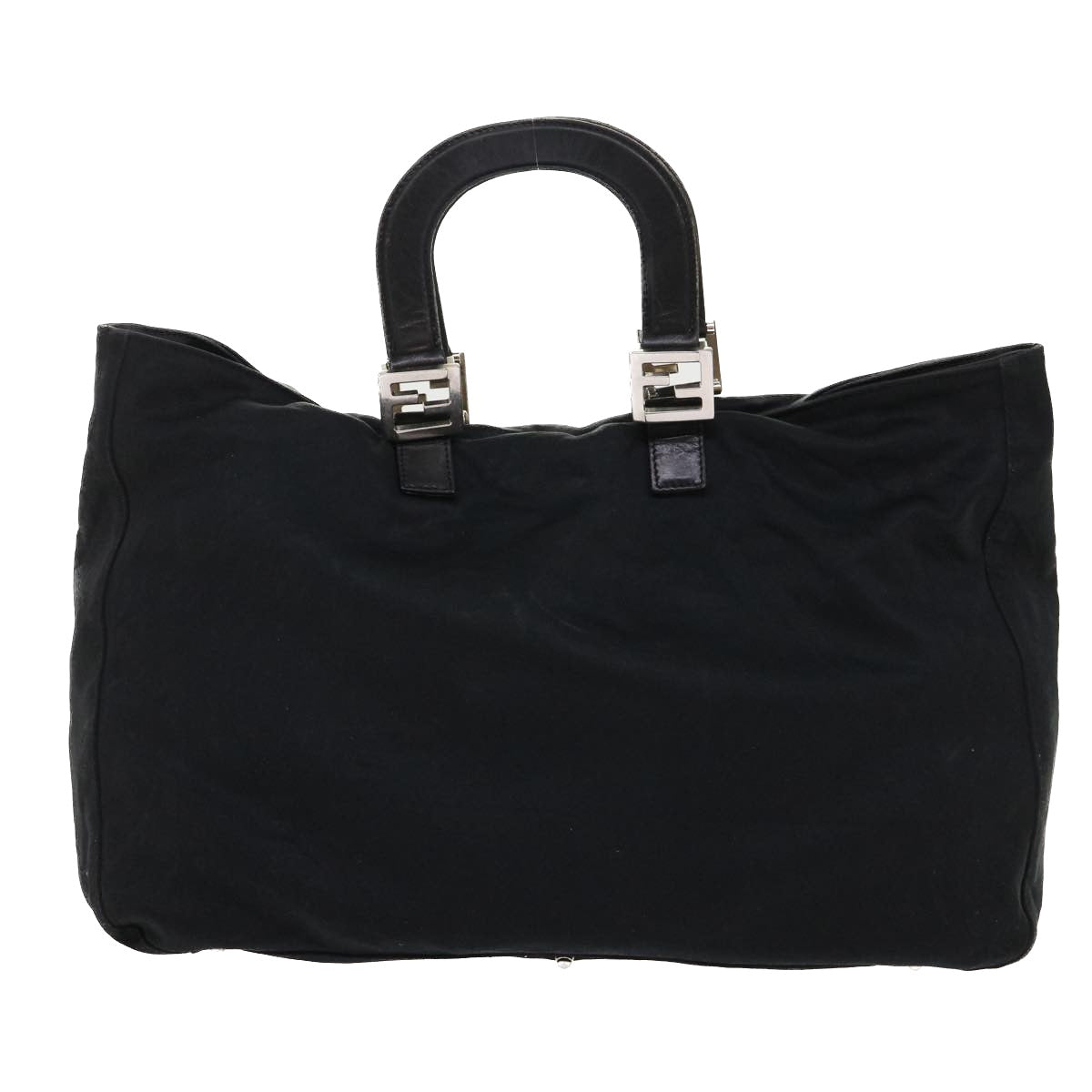 FENDI Shoulder Bag Nylon Black fm2468