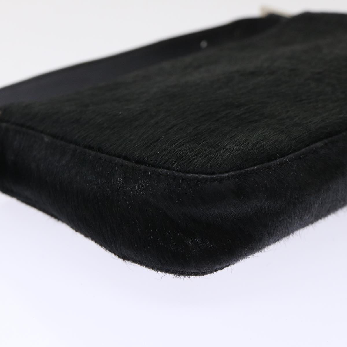 FENDI Mamma Baguette Shoulder Bag Harako leather Black fm2535