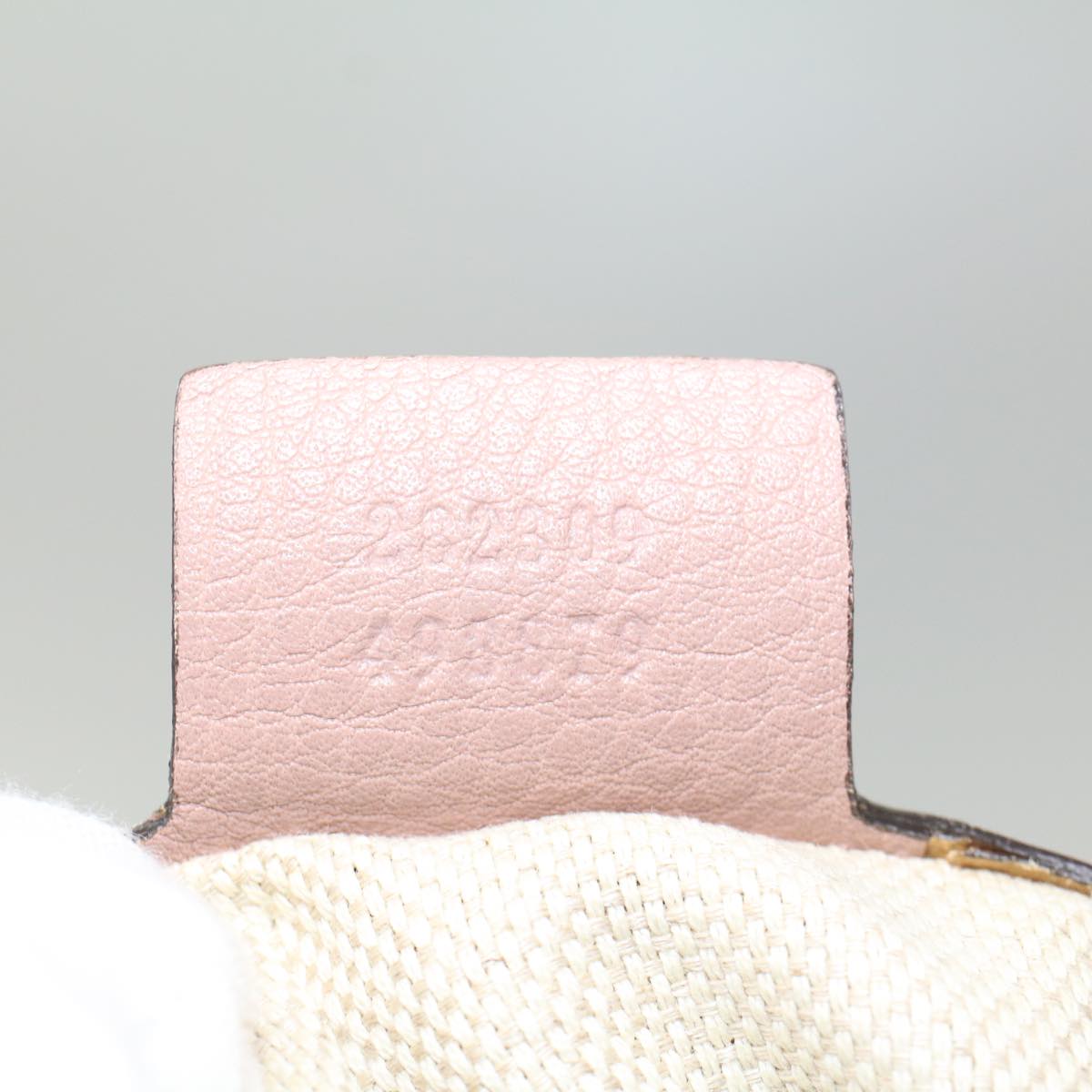GUCCI Soho Shoulder Bag Leather Pink 282309 fm2589