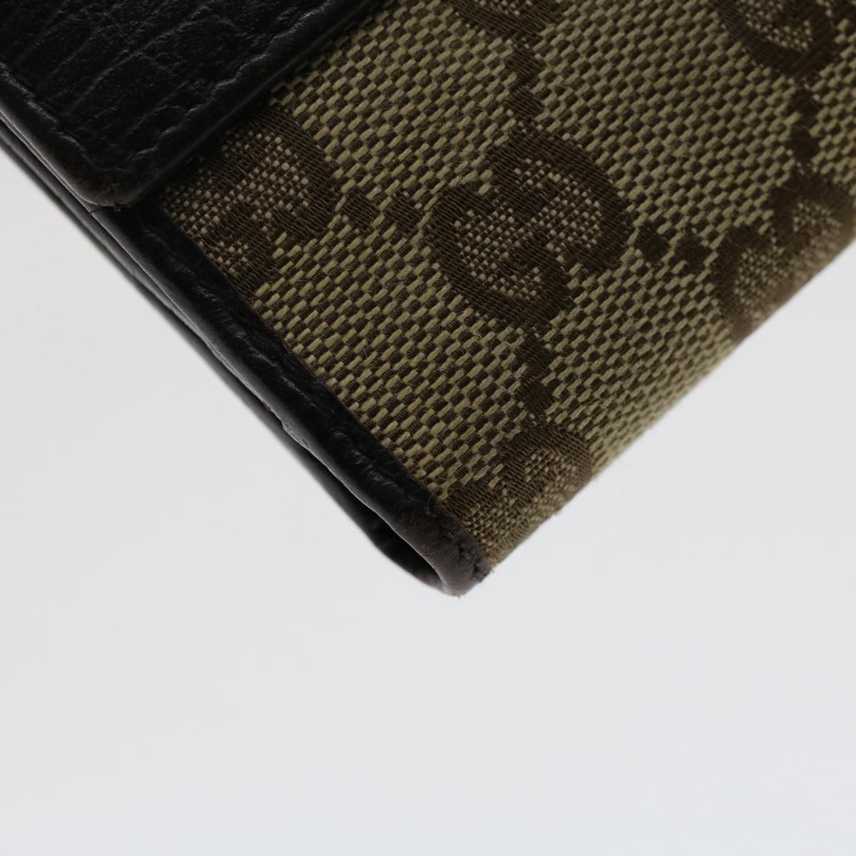 GUCCI GG Canvas Jackie Wallet Leather Beige 05479 fm2637