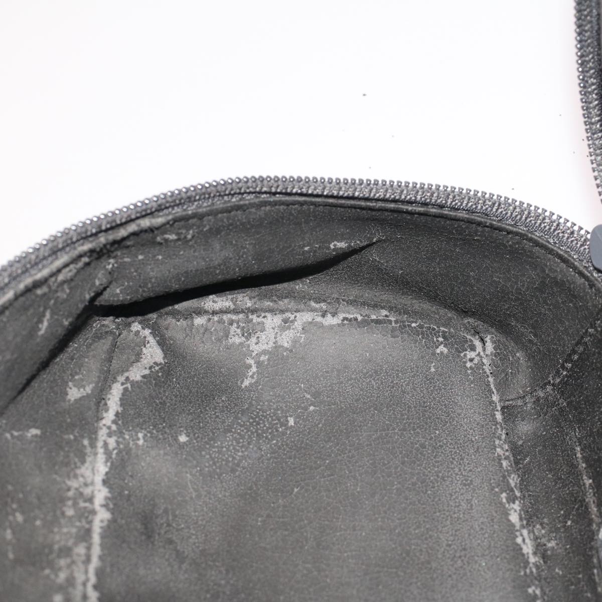 GUCCI GG Canvas Vanity Cosmetic Pouch Suede Gray 032 2854 0051 fm2654