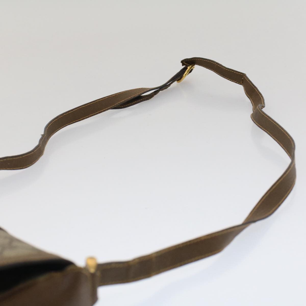 GUCCI GG Canvas Shoulder Bag PVC Leather Beige Brown 001 261 4425 fm2655