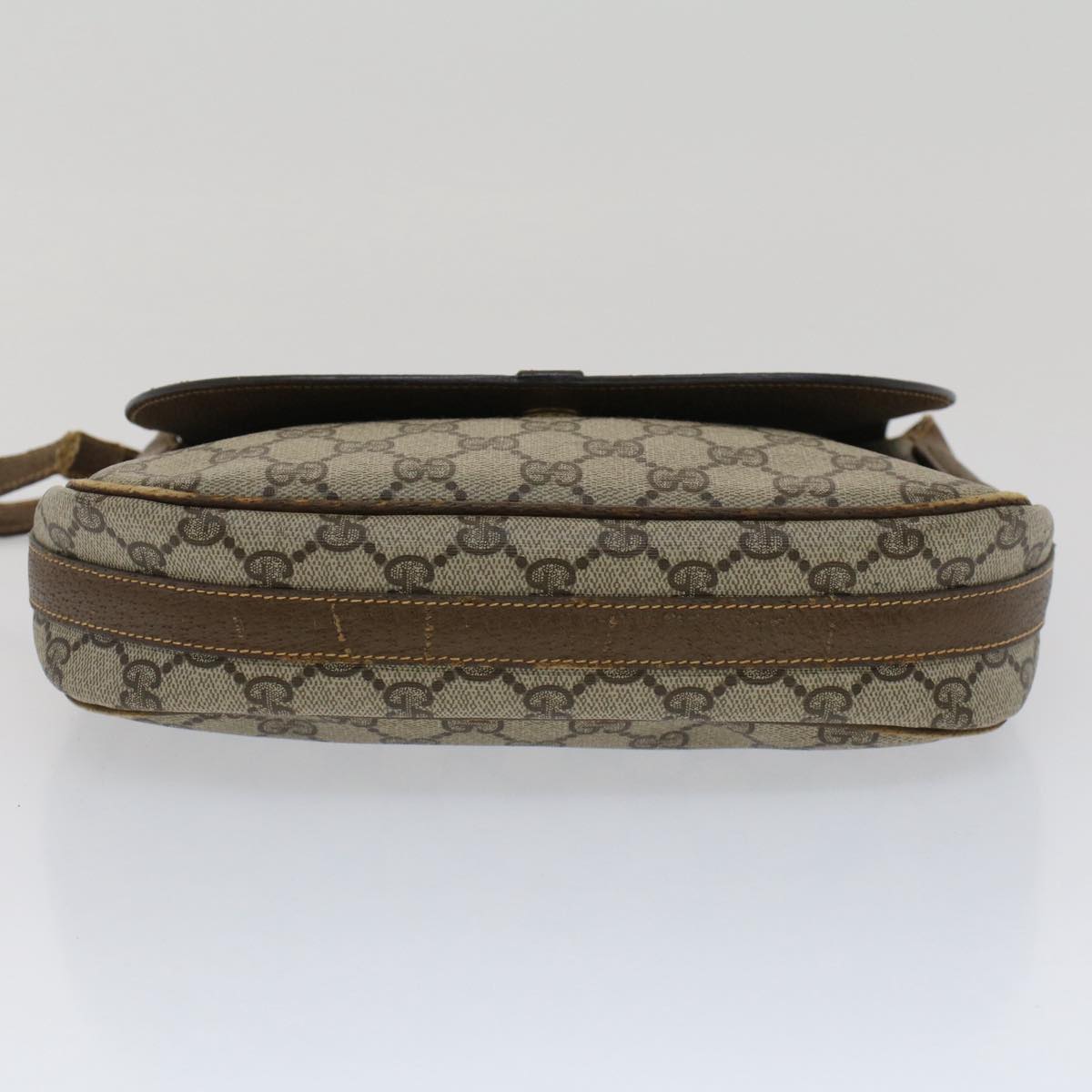 GUCCI GG Canvas Shoulder Bag PVC Leather Beige Brown 001 261 4425 fm2655