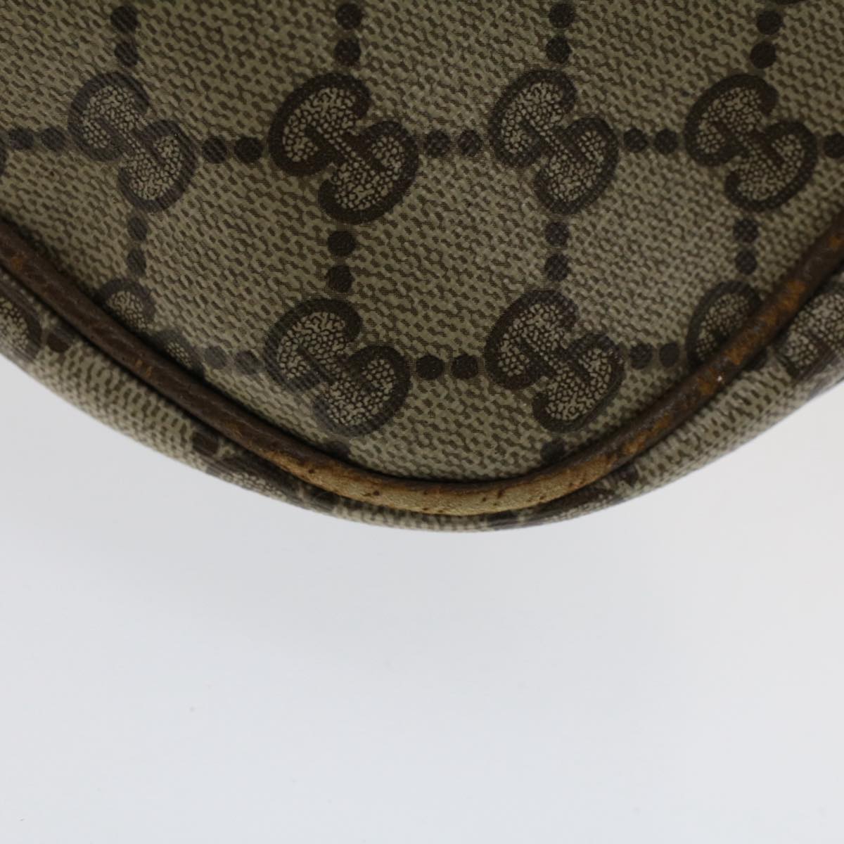 GUCCI GG Canvas Shoulder Bag PVC Leather Beige Brown 001 261 4425 fm2655