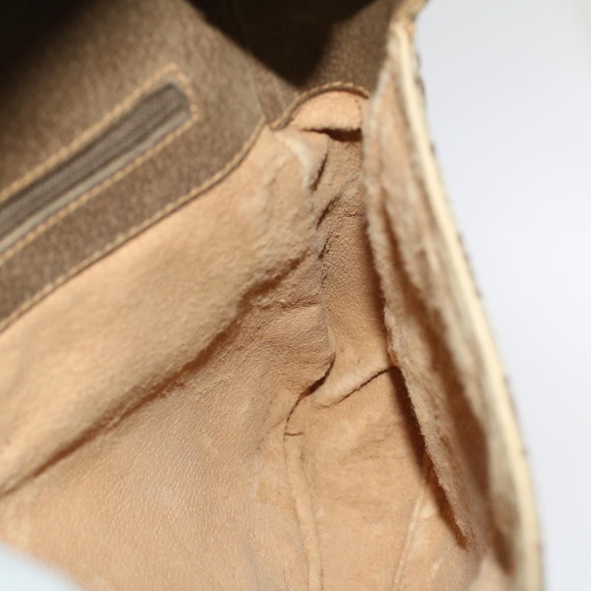 GUCCI GG Canvas Shoulder Bag PVC Leather Beige Brown 001 261 4425 fm2655