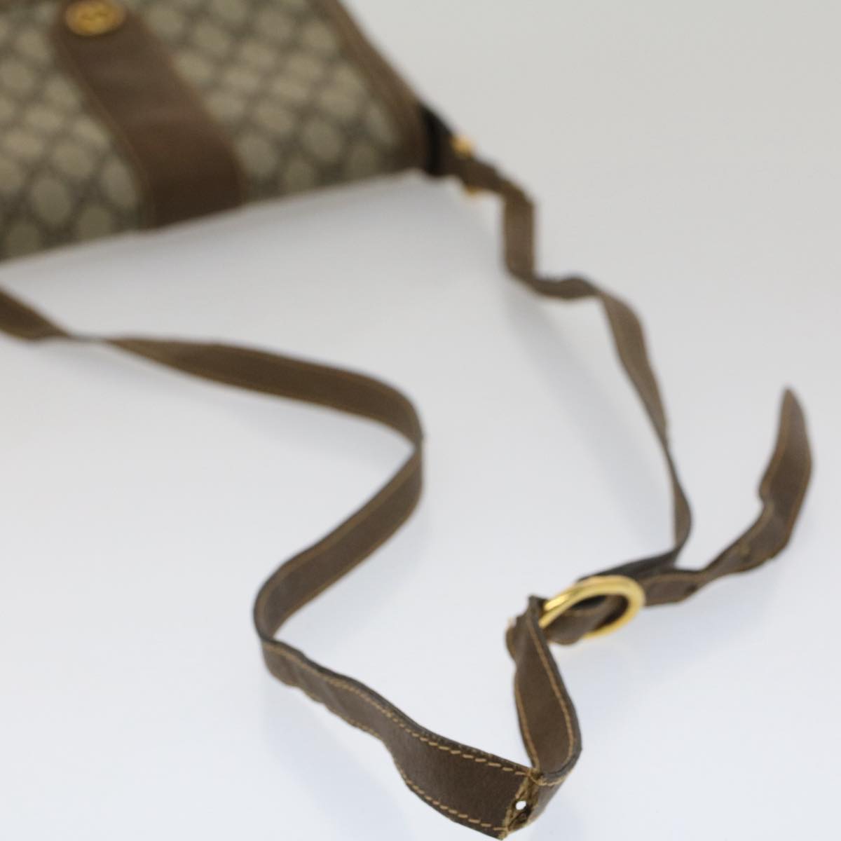 GUCCI GG Canvas Shoulder Bag PVC Leather Beige Brown 001 261 4425 fm2655