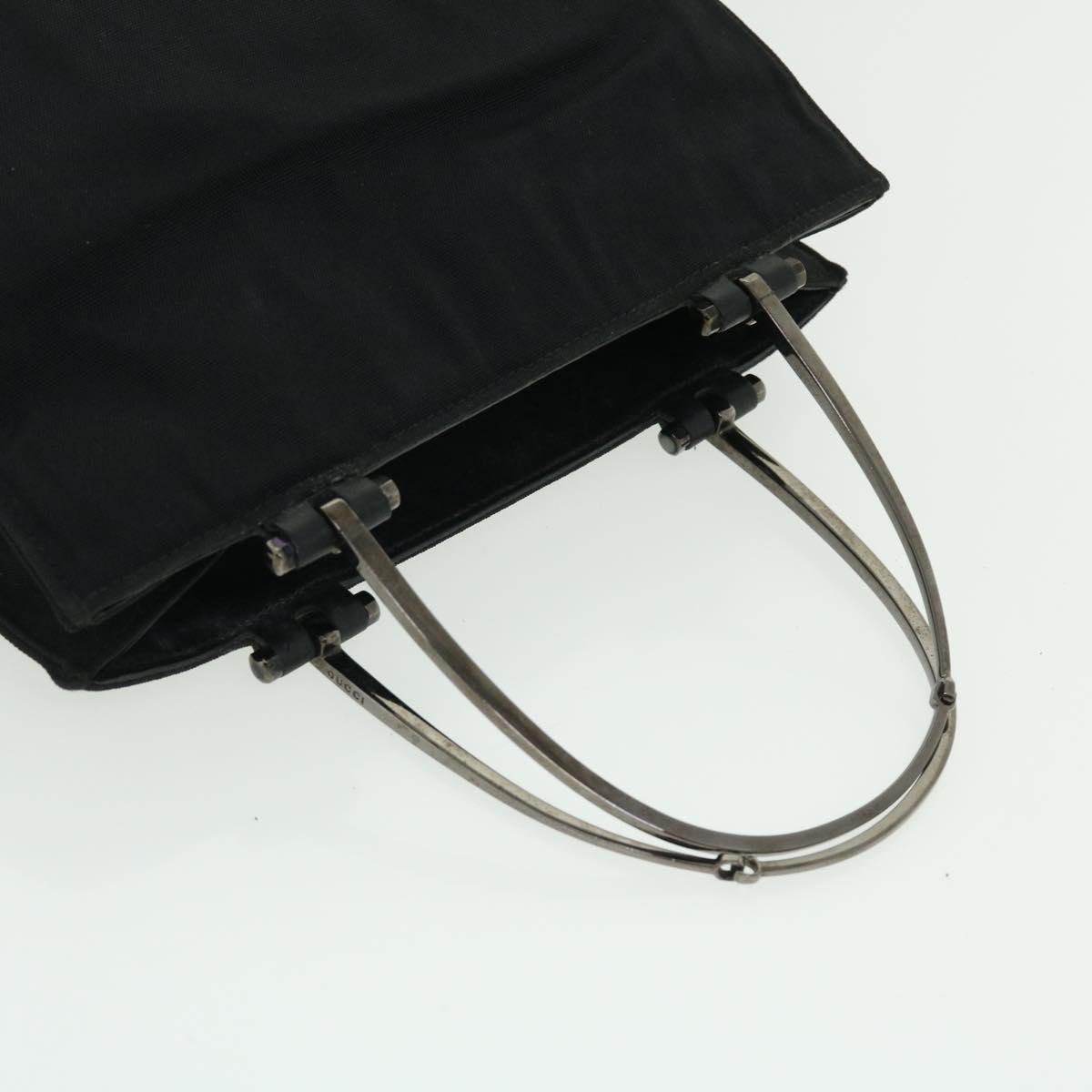 GUCCI Hand Bag Canvas 3Set Black fm2656