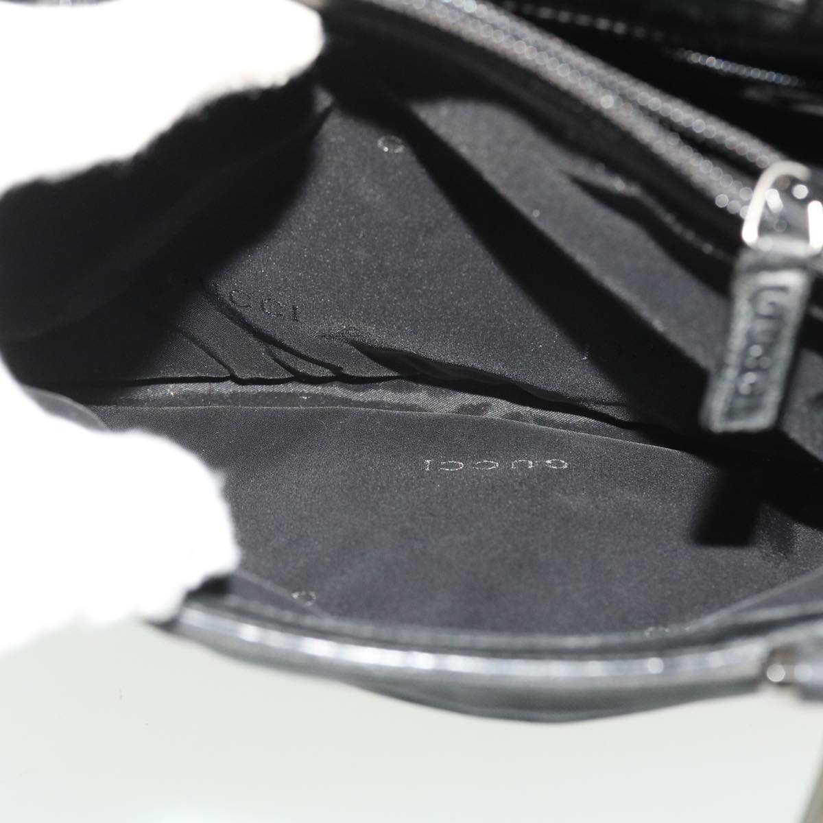 GUCCI Hand Bag Canvas 3Set Black fm2656