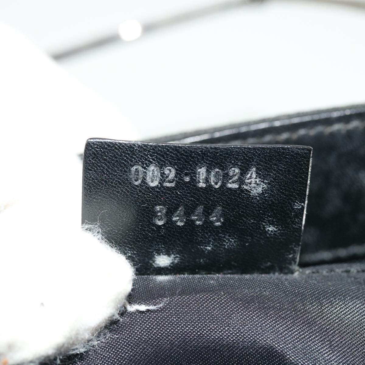 GUCCI Hand Bag Canvas 3Set Black fm2656