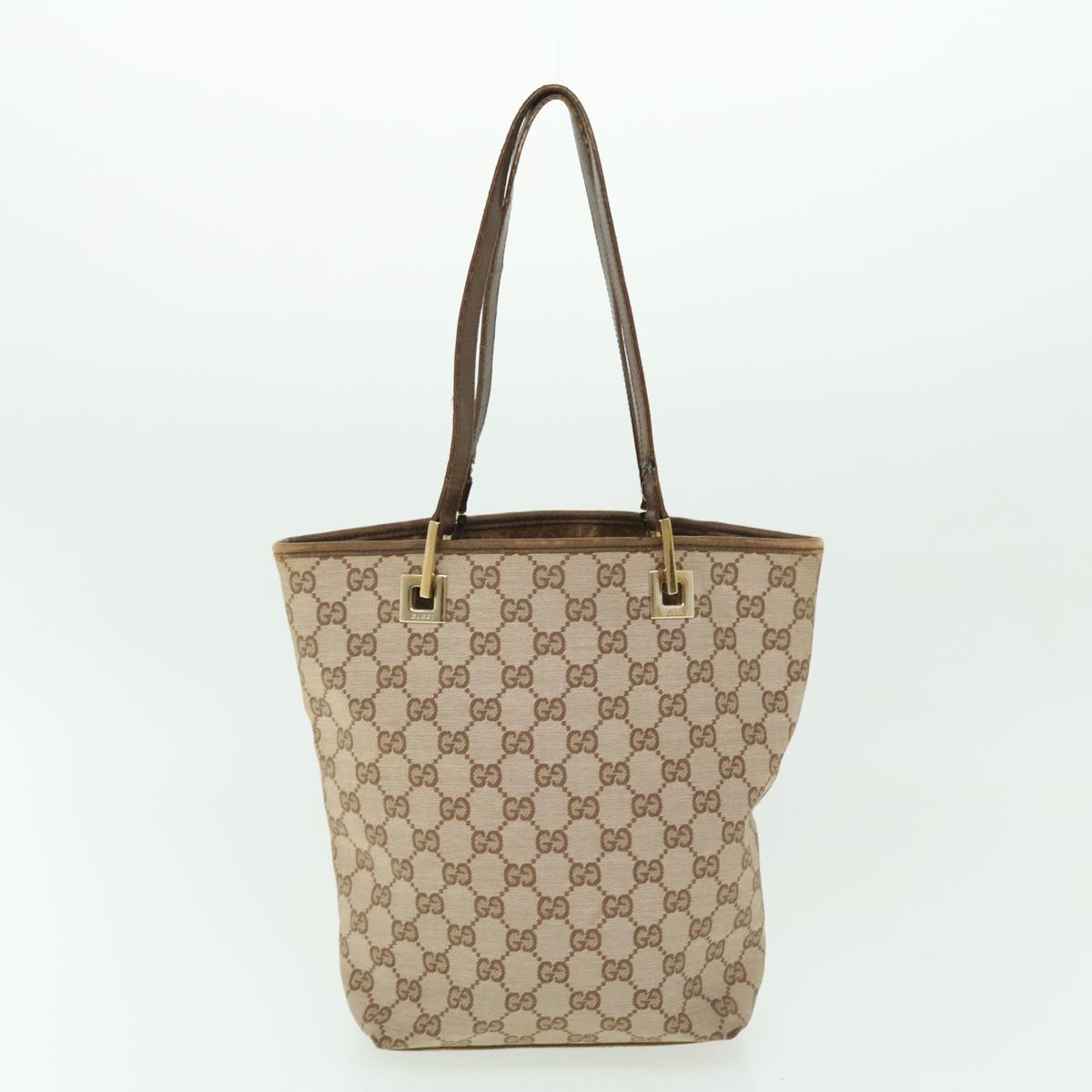 GUCCI GG Canvas Shoulder Bag 2Set Beige Brown fm2657