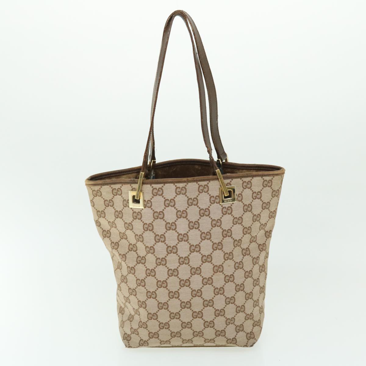 GUCCI GG Canvas Shoulder Bag 2Set Beige Brown fm2657