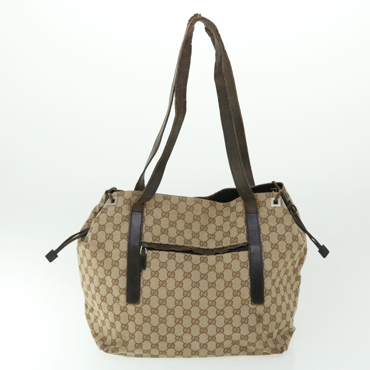 GUCCI GG Canvas Shoulder Bag 2Set Beige Brown fm2657