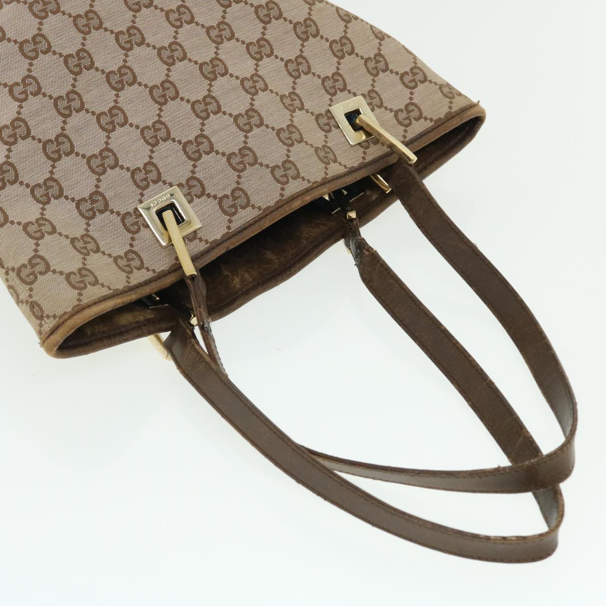 GUCCI GG Canvas Shoulder Bag 2Set Beige Brown fm2657