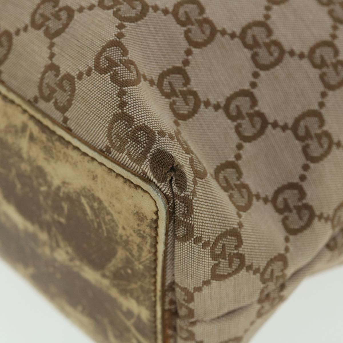 GUCCI GG Canvas Shoulder Bag 2Set Beige Brown fm2657