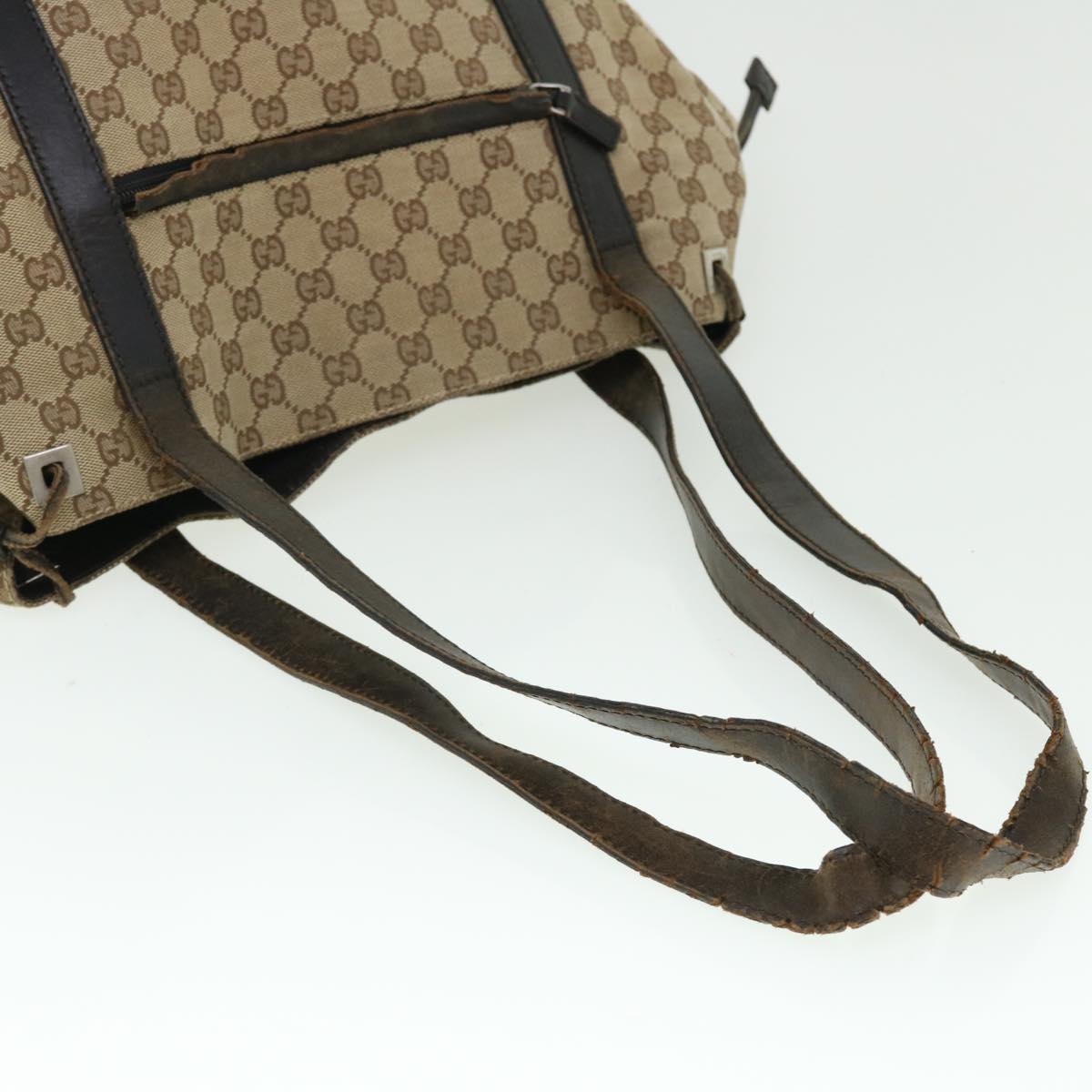 GUCCI GG Canvas Shoulder Bag 2Set Beige Brown fm2657