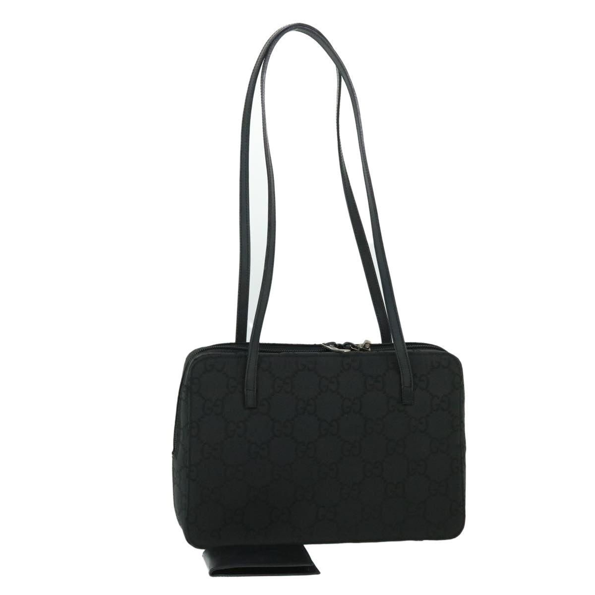GUCCI GG Canvas Shoulder Bag Black fm2708