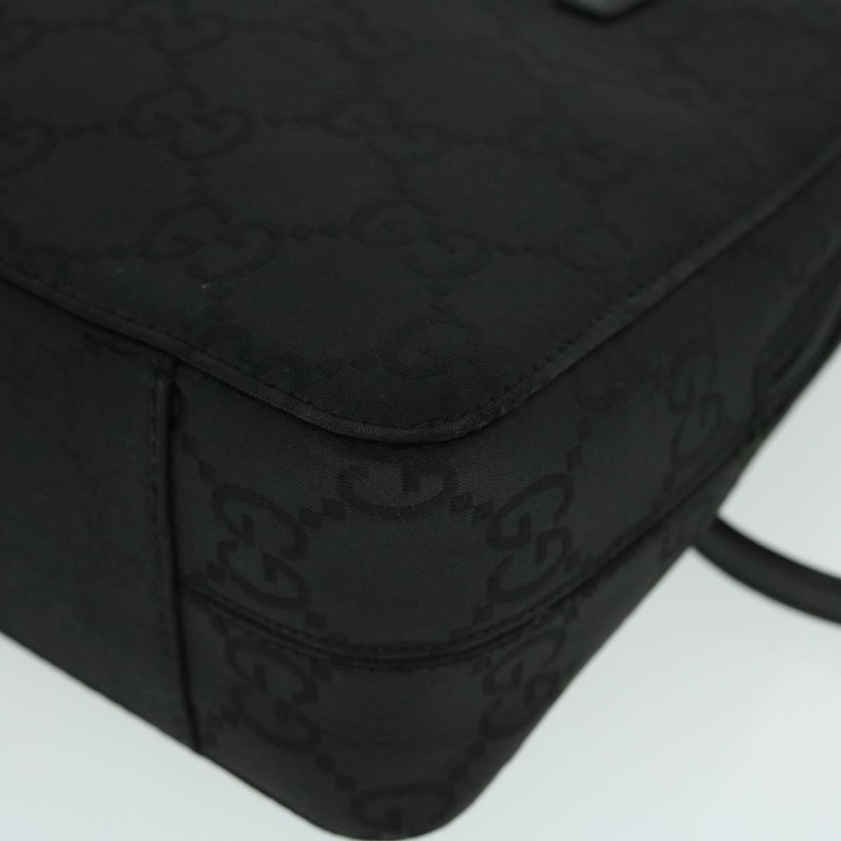 GUCCI GG Canvas Shoulder Bag Black fm2708