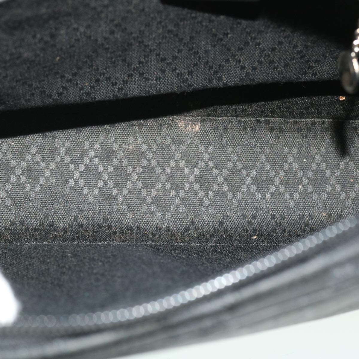 GUCCI GG Canvas Shoulder Bag Black fm2708