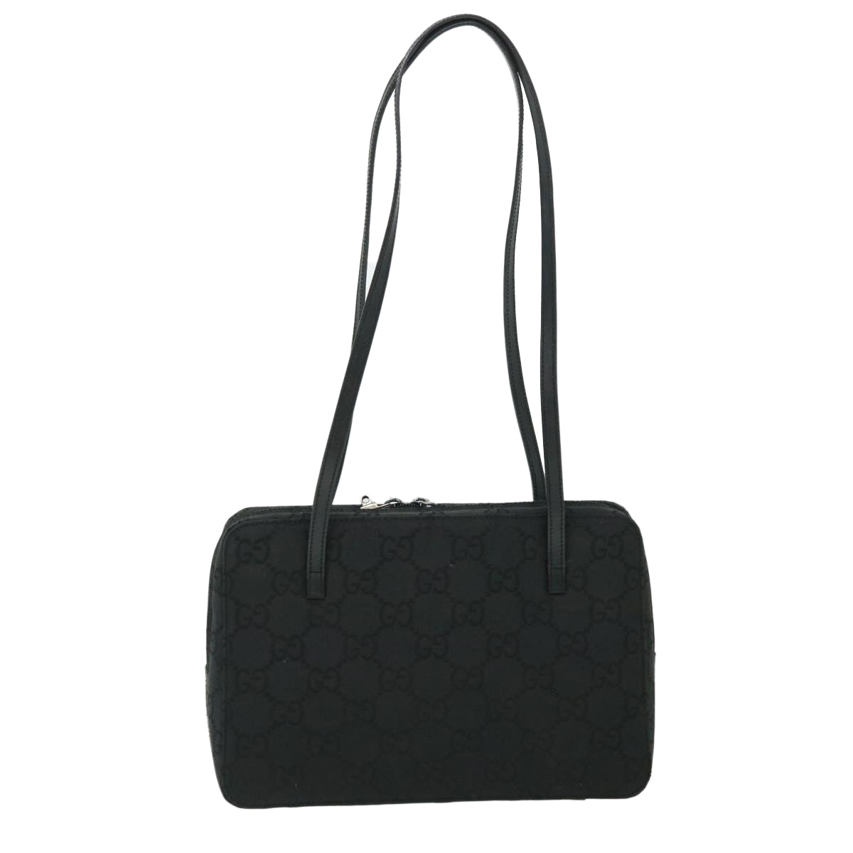GUCCI GG Canvas Shoulder Bag Black fm2708