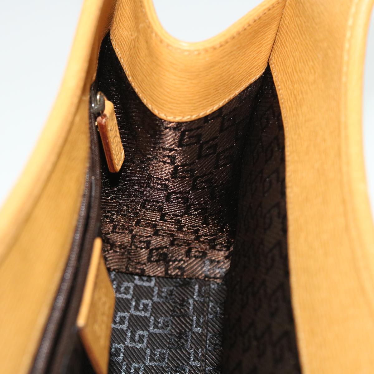 GUCCI Jackie Shoulder Bag Leather Brown 0021068 fm2709