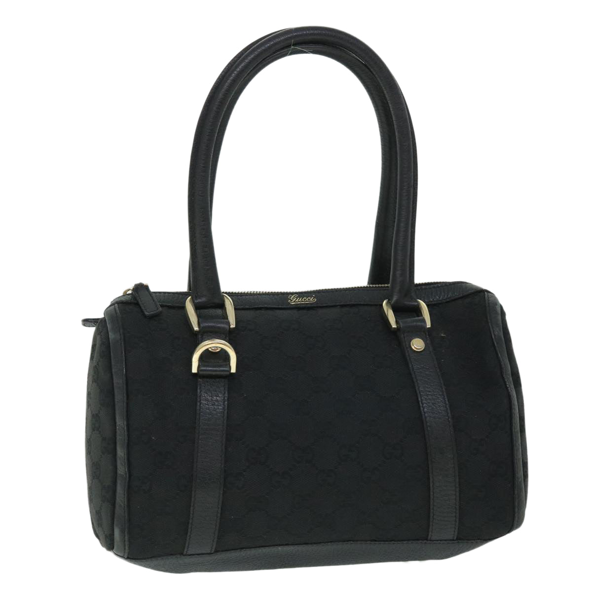 GUCCI GG Canvas Hand Bag Black 130942 fm2710