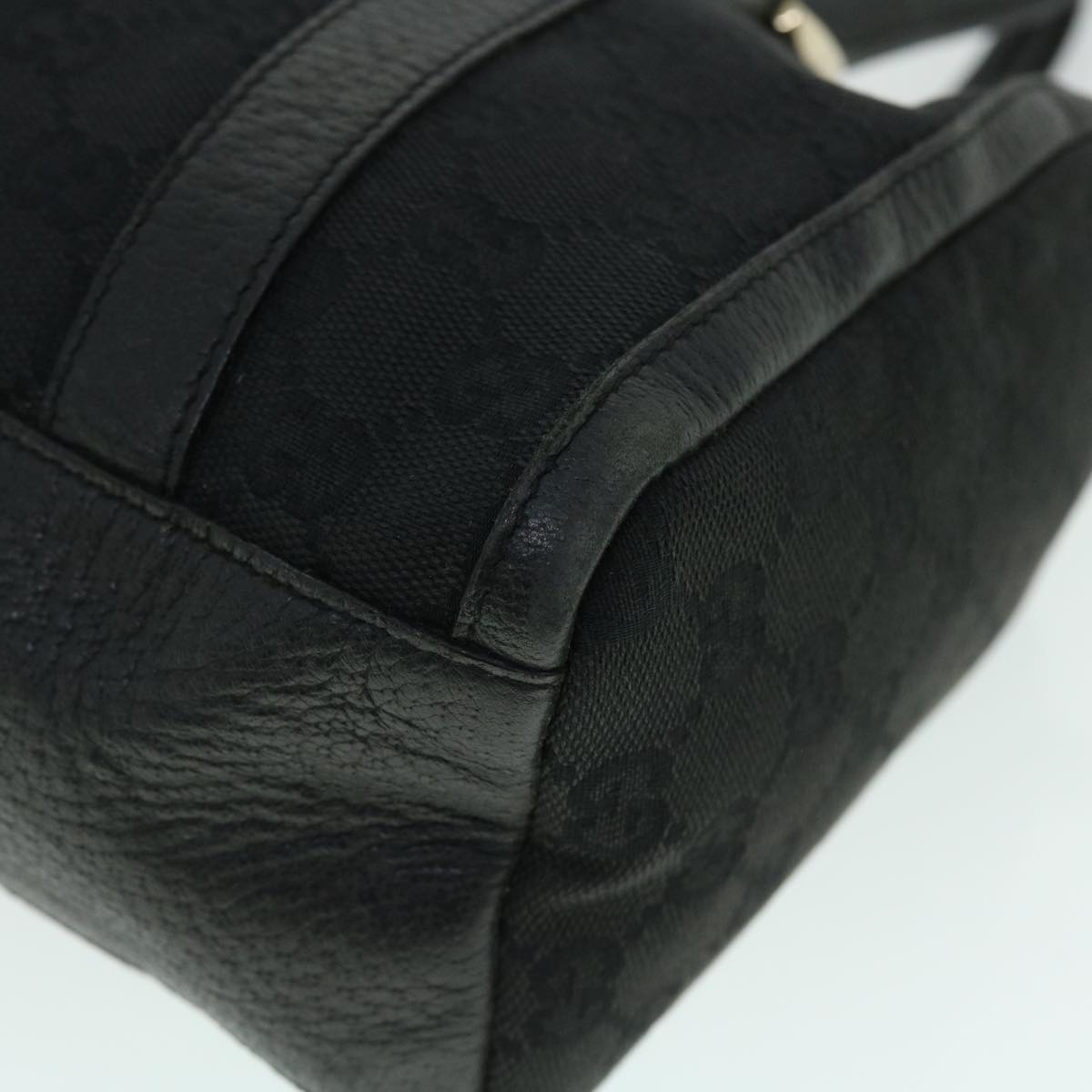 GUCCI GG Canvas Hand Bag Black 130942 fm2710