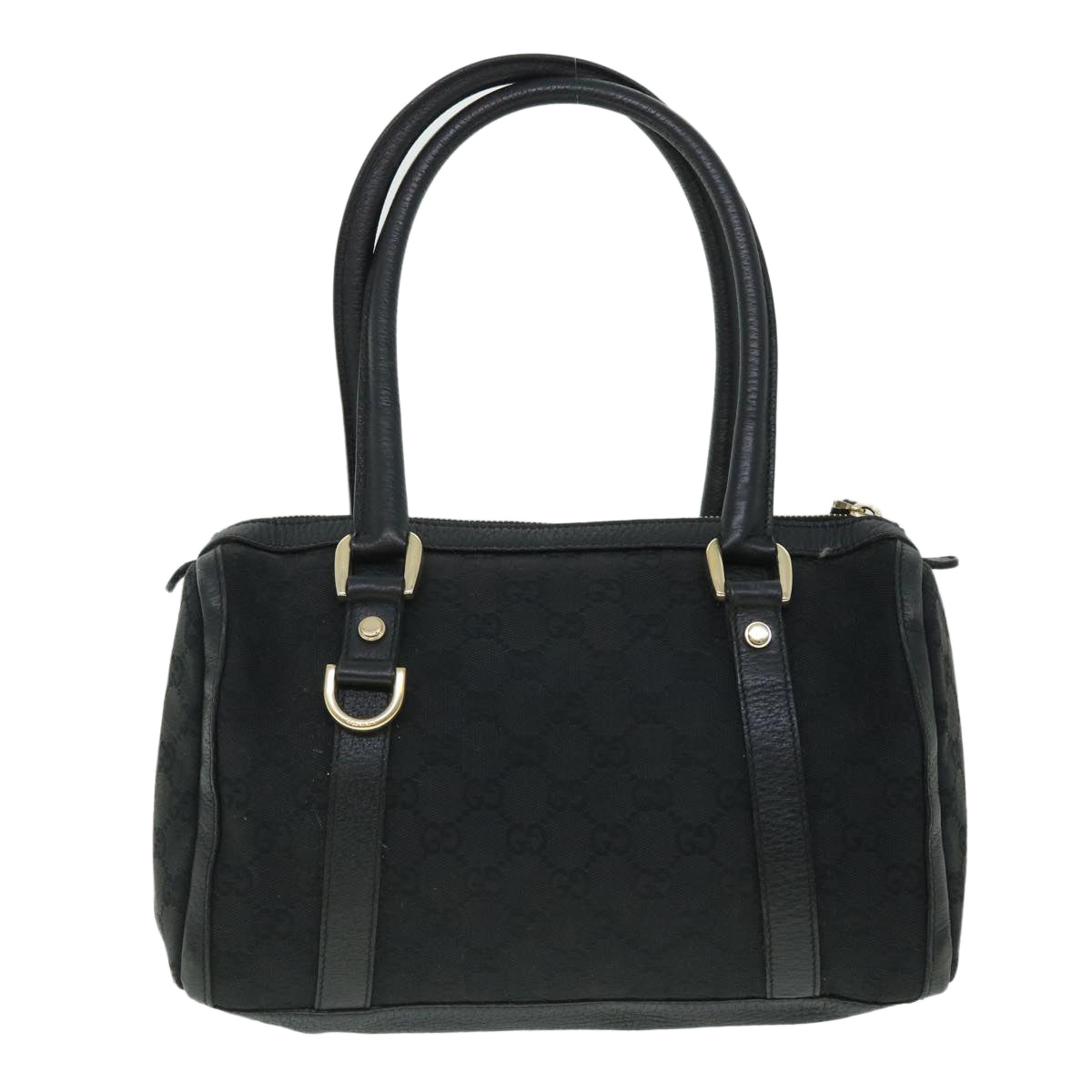 GUCCI GG Canvas Hand Bag Black 130942 fm2710