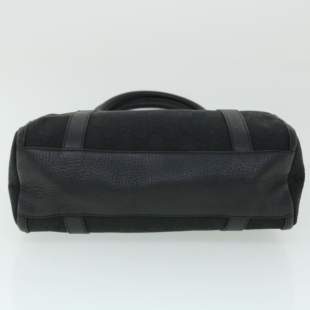 GUCCI GG Canvas Hand Bag Black 130942 fm2710